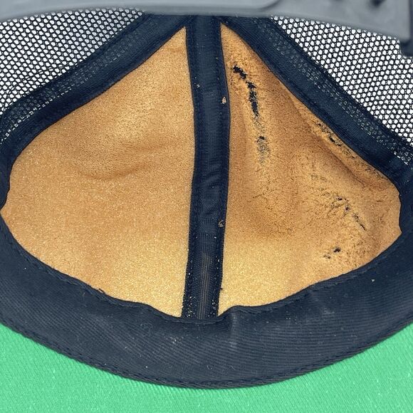 Vintage CAT Caterpillar Gold Leaf Patch Snapback Hat Tonkin Trucker Mesh Cap 80s - Picture 11 of 12